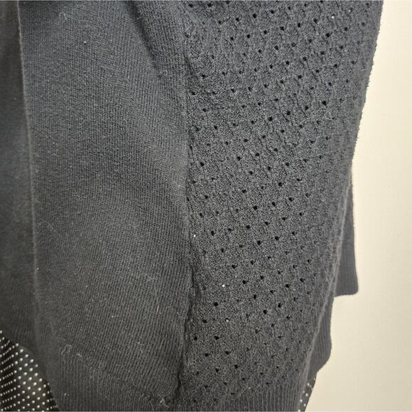 Croft and Barrow Womens 2in1 Collared Sweater Blouse Long Sleeve Open Knit Large - Picture 6 of 11